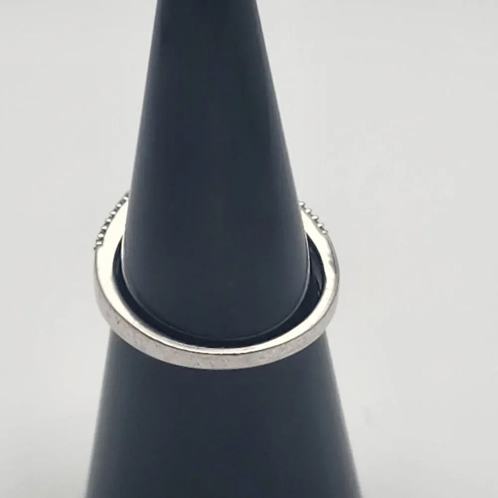 Renaissance Jewelry Lab Created Emerald & White Sapphire Sterling Silver Ring